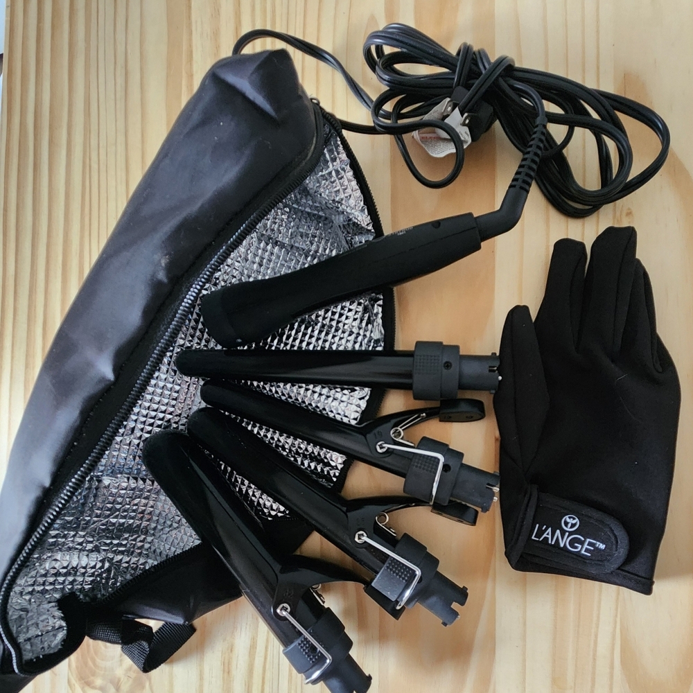 L'ange Xtave 5 In 1 Ceramic Coated Curling Wand Set